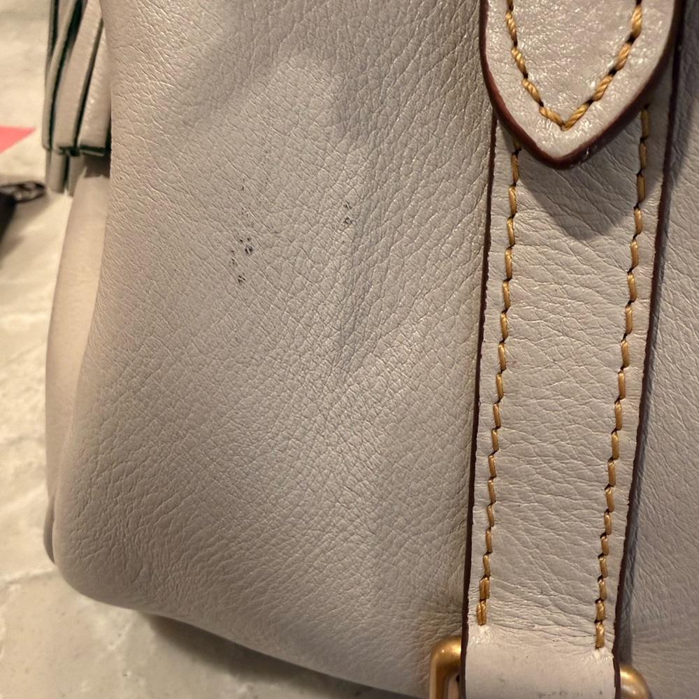 Dooney and BOURKE Florentine large ECRU satchel - Picture 8 of 13